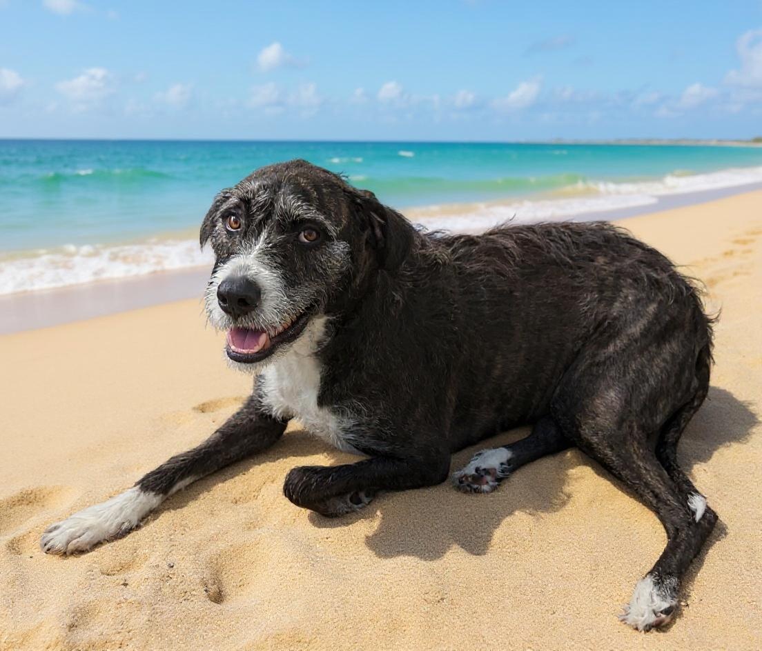 Doggo on the beach